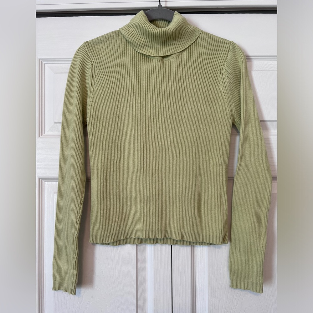 L.L. Bean Turtleneck Sweater Light Green size XS